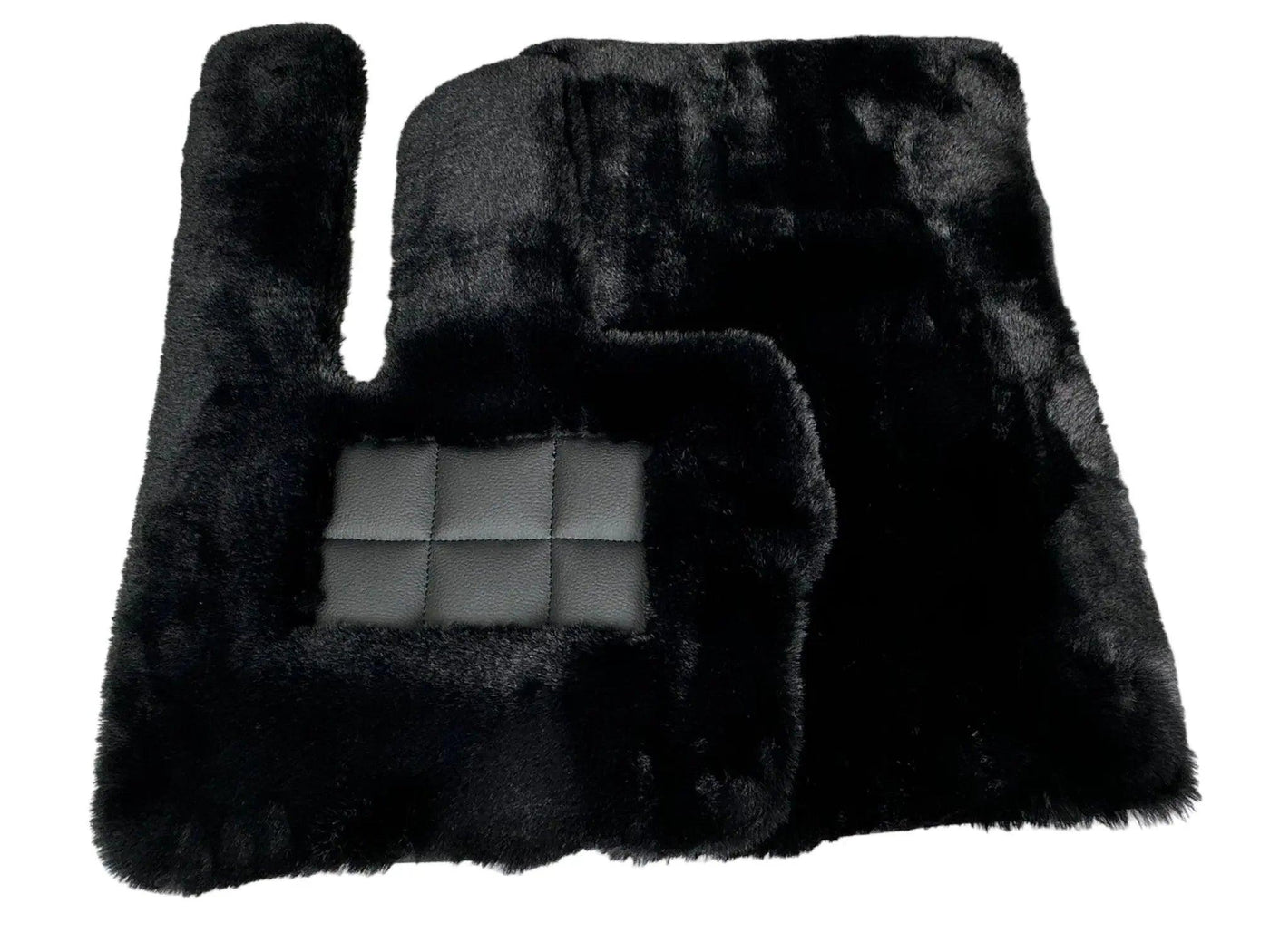 Black Sheepskin Floor Mats For Mercedes Benz E-Class S210 Estate 4Matic (1996-2003) | ER56 Design - AutoWin