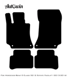Black Sheepskin Floor Mats For Mercedes Benz E-Class S212 Estate Facelift (2013-2016) | ER56 Design - AutoWin