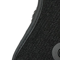 Black Sheepskin Floor Mats For Mercedes Benz E-Class W124 Sedan (1985-1995) | ER56 Design - AutoWin