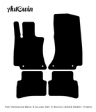 Black Sheepskin Floor Mats For Mercedes Benz E-Class W214 Sedan (2023-2024) Hybrid | ER56 Design - AutoWin