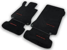 Black Sheepskin Floor Mats For Mercedes Benz GLK-Class X204 (2008-2012) | ER56 Design - AutoWin