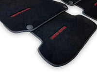 Black Sheepskin Floor Mats For Mercedes Benz GLK-Class X204 (2008-2012) | ER56 Design - AutoWin