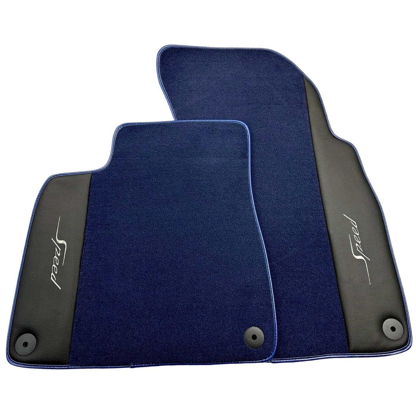 Blue Floor Mats For Bentley Flying Spur (2013-2019) with Leather - AutoWin