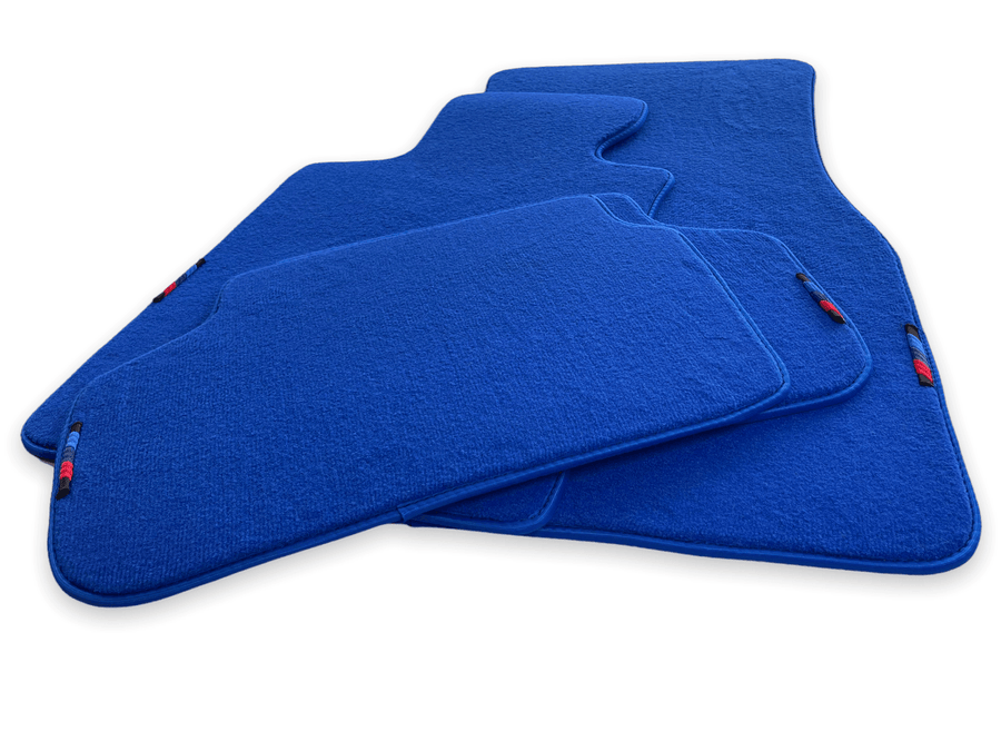 Blue Floor Mats For BMW 7 Series F02 With M Package - AutoWin