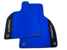 Blue Floor Mats for Lamborghini Aventador With Alcantara Leather - AutoWin