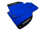 Blue Floor Mats for Lamborghini Aventador With Alcantara Leather - AutoWin