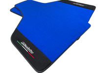 Blue Floor Mats for Lamborghini Diablo 1990-2001 With Alcantara Leather - AutoWin