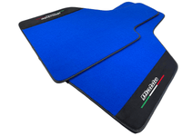 Blue Floor Mats for Lamborghini Diablo 1990-2001 With Alcantara Leather - AutoWin