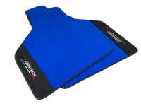 Blue Floor Mats for Lamborghini Diablo 1990-2001 With Alcantara Leather - AutoWin