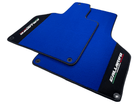 Blue Floor Mats for Lamborghini Gallardo With Alcantara Leather - AutoWin