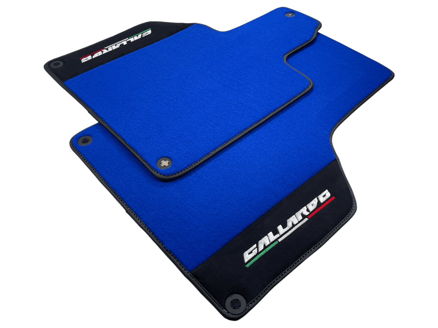 Blue Floor Mats for Lamborghini Gallardo With Alcantara Leather - AutoWin