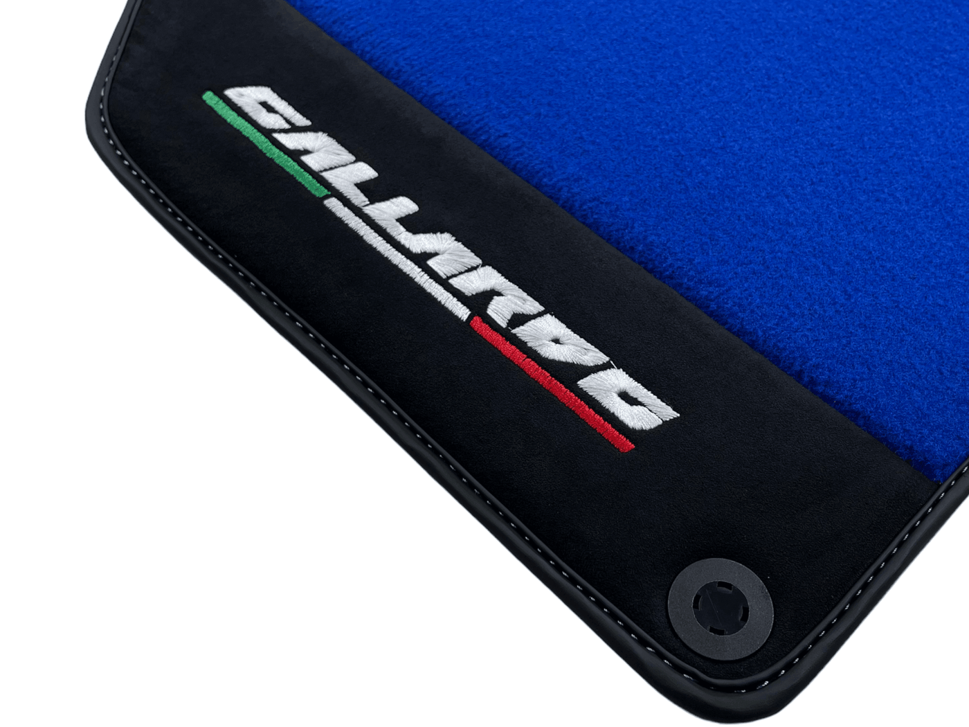 Blue Floor Mats for Lamborghini Gallardo With Alcantara Leather - AutoWin
