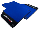 Blue Floor Mats for Lamborghini Gallardo With Alcantara Leather - AutoWin