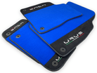 Blue Floor Mats For Lamborghini Urus With Alcantara Leather - AutoWin