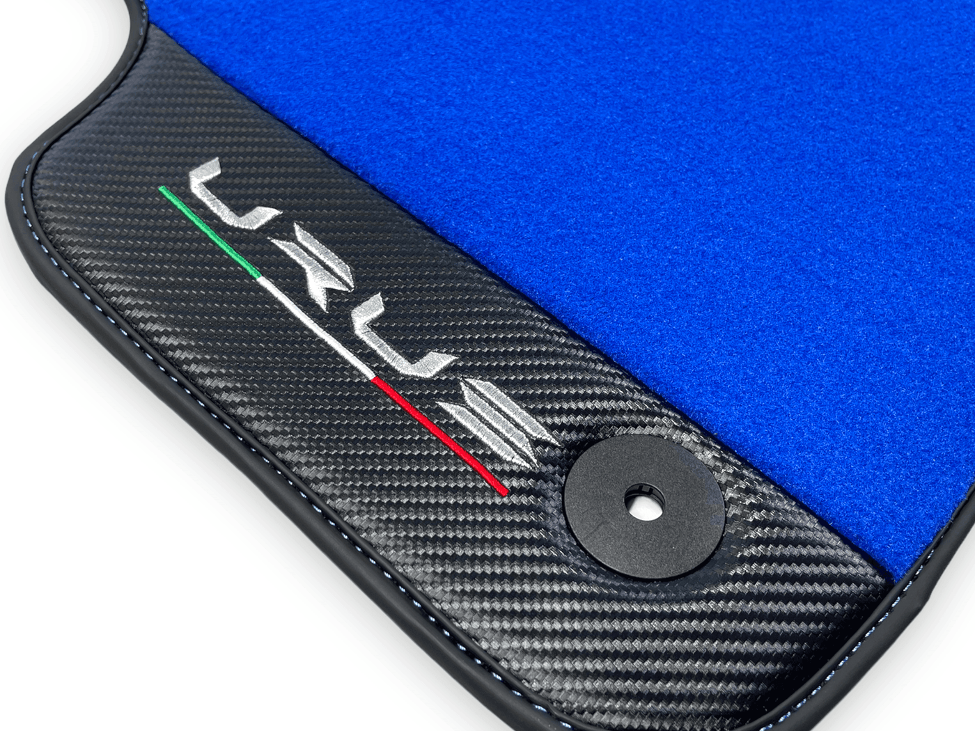 Blue Floor Mats For Lamborghini Urus With Carbon Leather - AutoWin