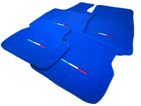 Blue Floor Mats For Maserati Ghibli 2013-2022 Italy Edition - AutoWin