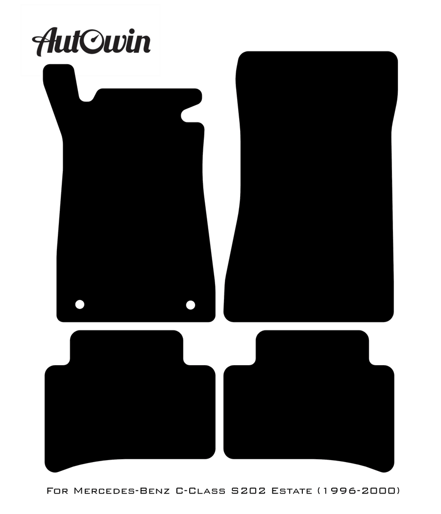 Blue Floor Mats For Mercedes Benz C-Class S202 Estate (1996-2000) | Limited Edition - AutoWin