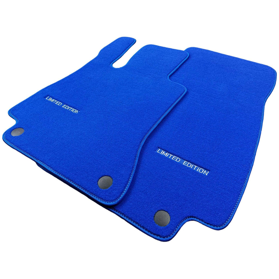 Blue Floor Mats For Mercedes Benz E-Class C207 Coupe (2009-2013) | Limited Edition - AutoWin