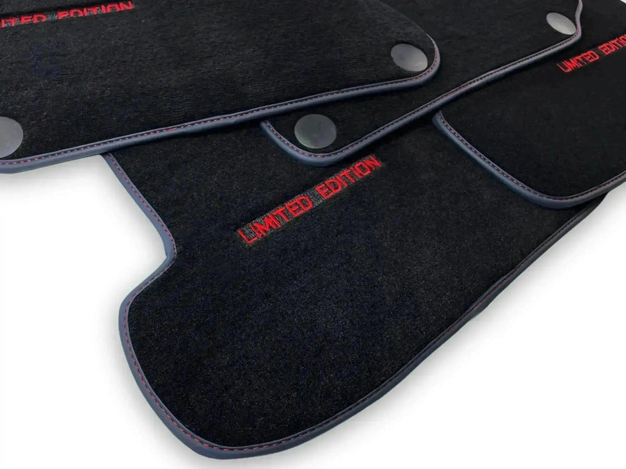 Blue Floor Mats For Mercedes Benz GLE-Class W166 Allrounder (2015-2019) | Limited Edition - AutoWin