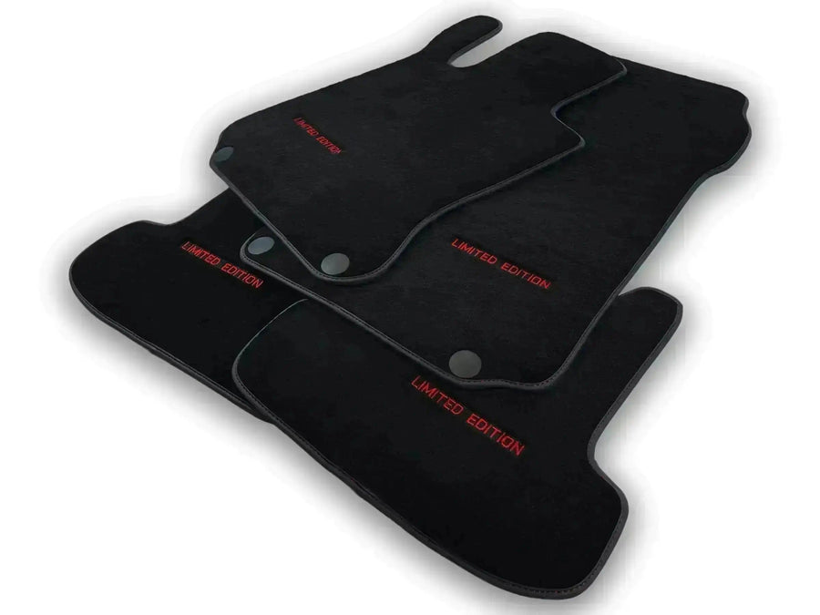 Blue Floor Mats For Mercedes Benz GLK-Class X204 (2008-2012) | Limited Edition - AutoWin