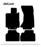 Blue Floor Mats For Mercedes Benz S-Class W220 (1998-2005) Short Wheelbase | Limited Edition - AutoWin