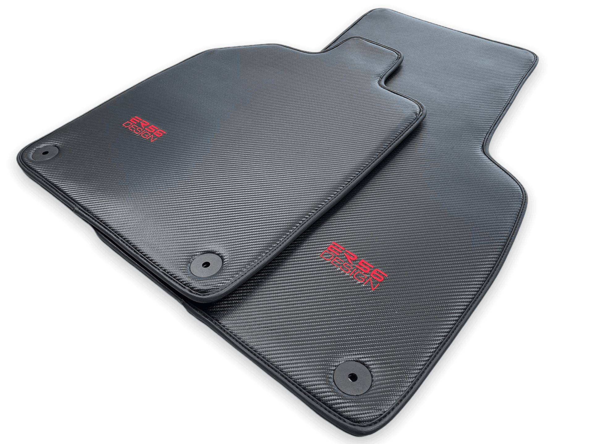 Carbon Fiber Leather Floor Mats for Audi R8 2015-2023 ER56 Design - AutoWin