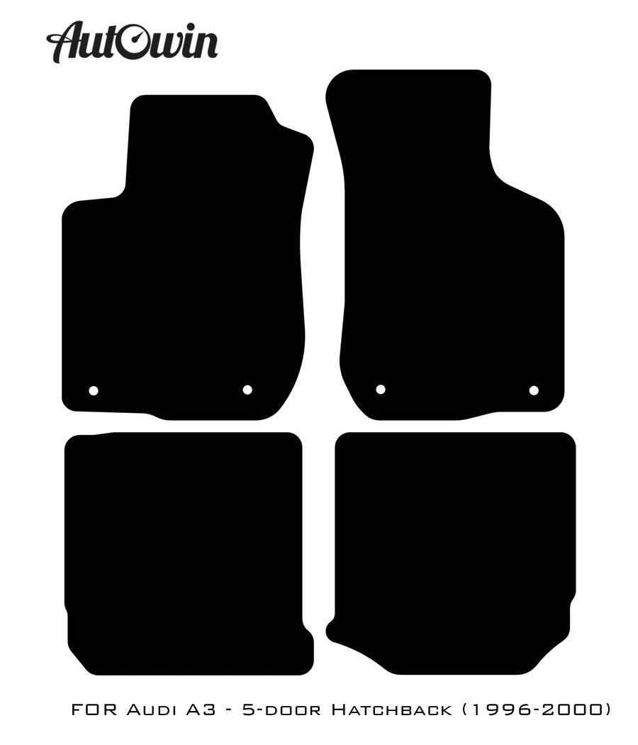 Dark Blue Floor Mats for Audi A3 - 5-door Hatchback (1996-2000) | ER56 Design - AutoWin