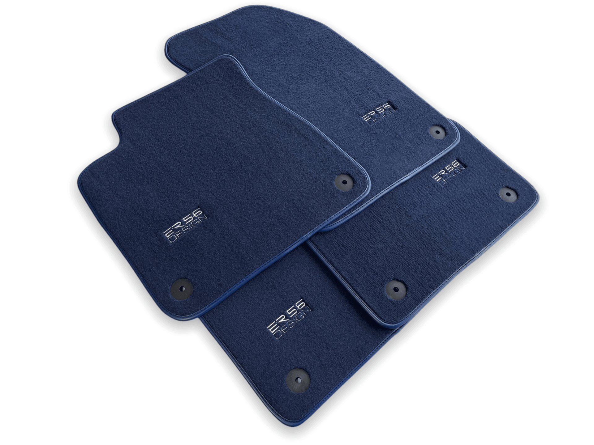 Dark Blue Floor Mats for Audi A6 - C4 Sedan (1994-1997) | ER56 Design - AutoWin