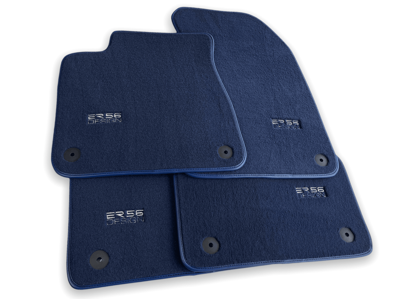 Dark Blue Floor Mats for Audi A6 - C4 Sedan (1994-1997) | ER56 Design - AutoWin