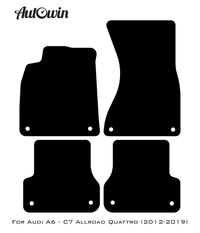 Dark Blue Floor Mats for Audi A6 - C7 Allroad Quattro (2012-2019) | ER56 Design - AutoWin