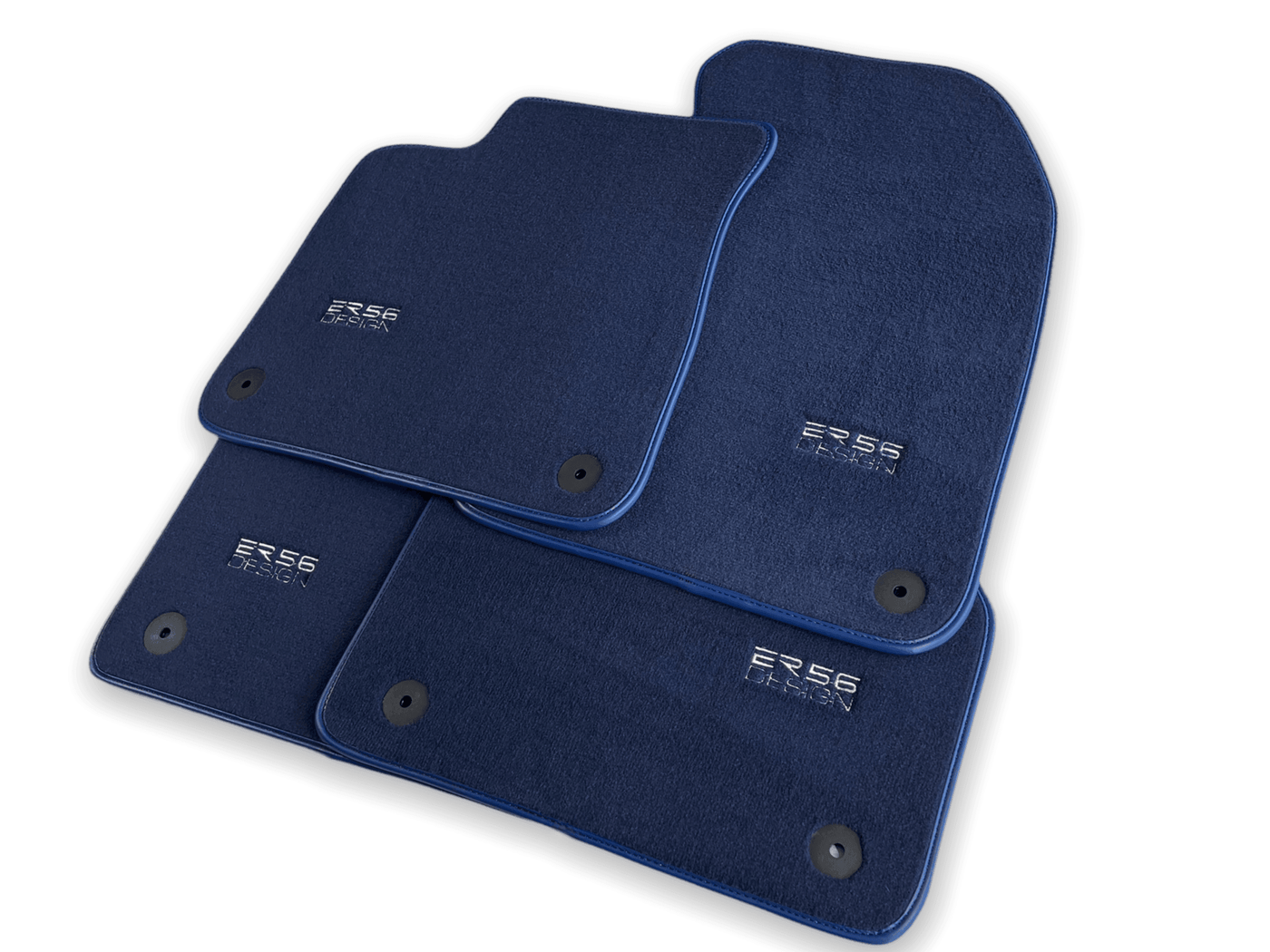 Dark Blue Floor Mats for Audi A8 D3 (2002-2010) | ER56 Design - AutoWin