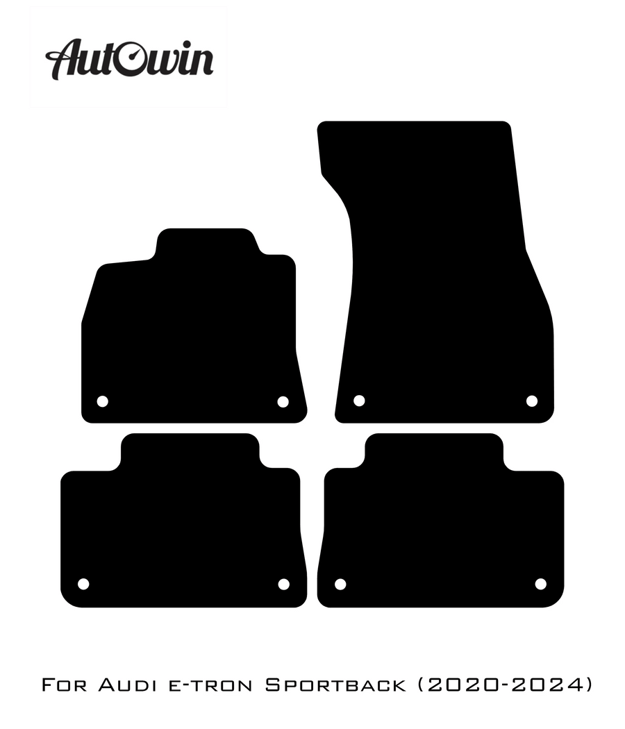 Dark Blue Floor Mats for Audi e-tron Sportback (2020-2024) | ER56 Design - AutoWin
