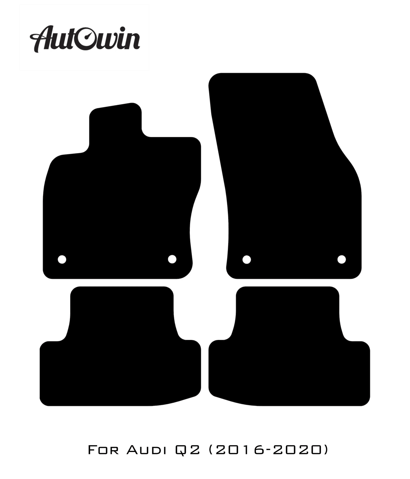Dark Blue Floor Mats for Audi Q2 (2016-2020) | ER56 Design - AutoWin