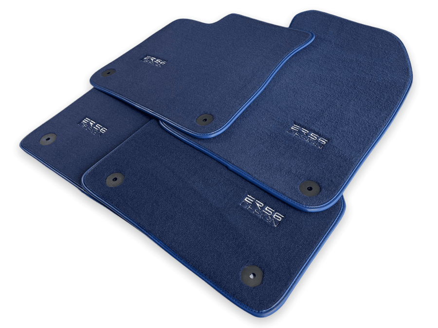 Dark Blue Floor Mats for Audi Q4 E-tron (2021-2024) | ER56 Design - AutoWin