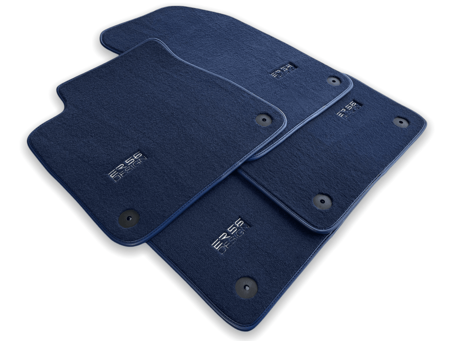 Dark Blue Floor Mats for Audi Q4 E-tron (2021-2024) | ER56 Design - AutoWin
