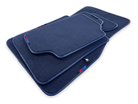 Dark Blue Floor Mats For BMW 7 Series G12 With M Package - AutoWin