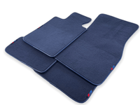 Dark Blue Floor Mats For BMW M2 Series F87 With M Package - AutoWin