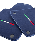 Dark Blue Floor Mats For Ferrari 599 Coupe 2006-2012 Italian Edition - AutoWin