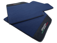 Dark Blue Floor Mats for Lamborghini Diablo 1990-2001 With Alcantara Leather - AutoWin