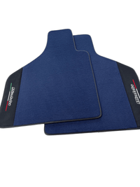 Dark Blue Floor Mats for Lamborghini Diablo 1990-2001 With Alcantara Leather - AutoWin