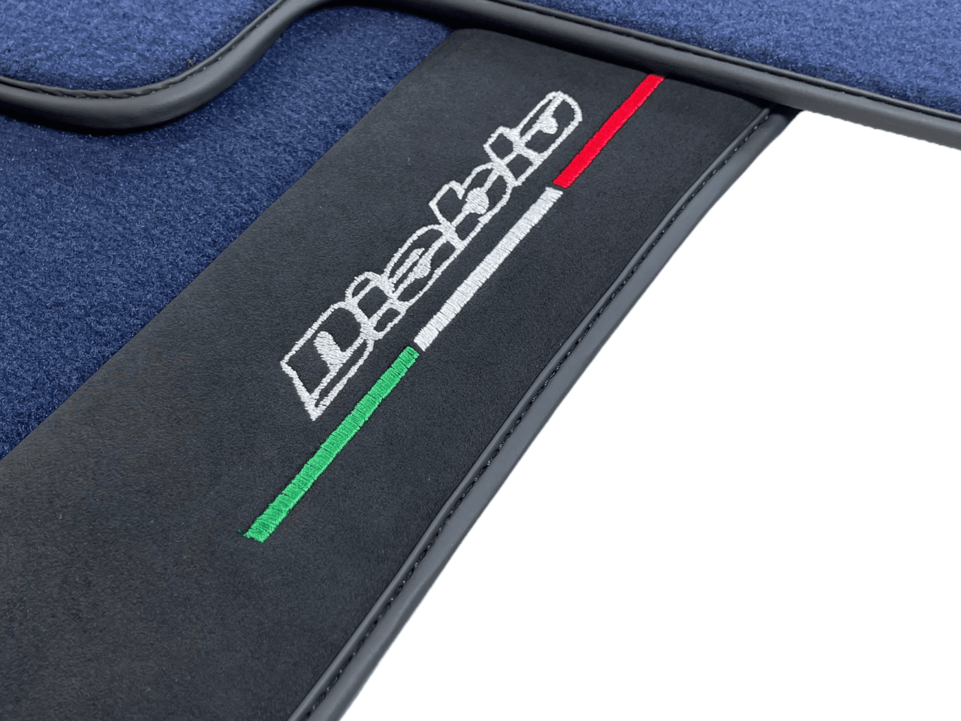 Dark Blue Floor Mats for Lamborghini Diablo 1990-2001 With Alcantara Leather - AutoWin
