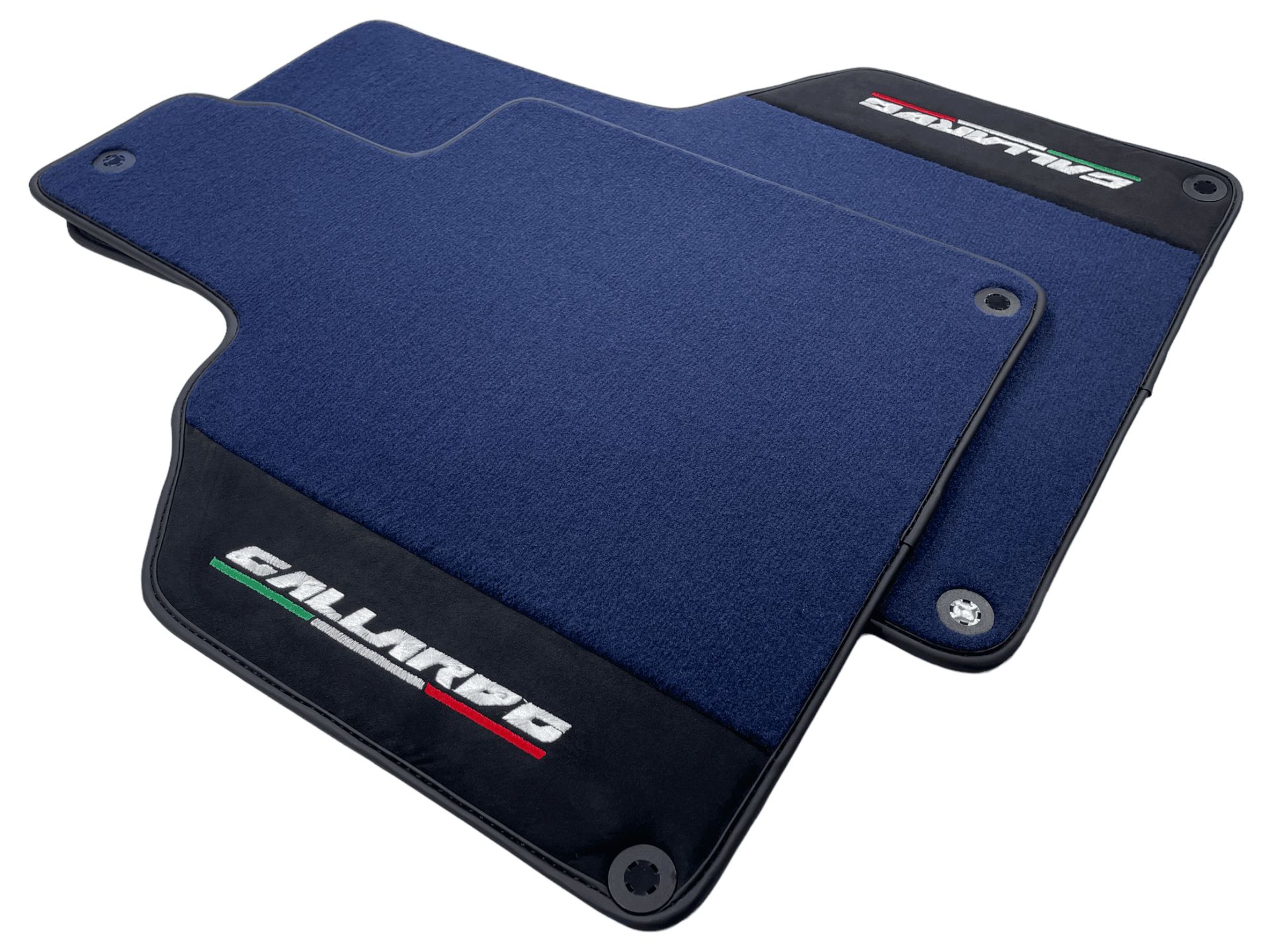 Dark Blue Floor Mats for Lamborghini Gallardo With Alcantara Leather - AutoWin