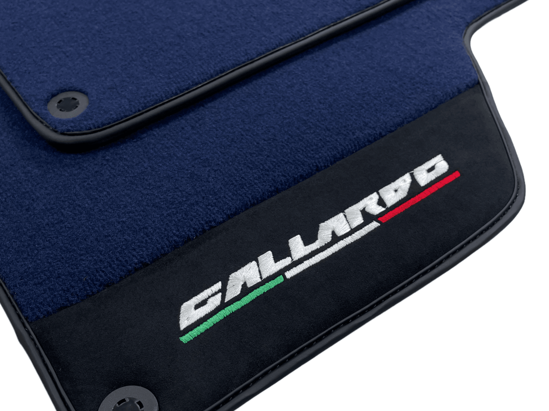 Dark Blue Floor Mats for Lamborghini Gallardo With Alcantara Leather - AutoWin