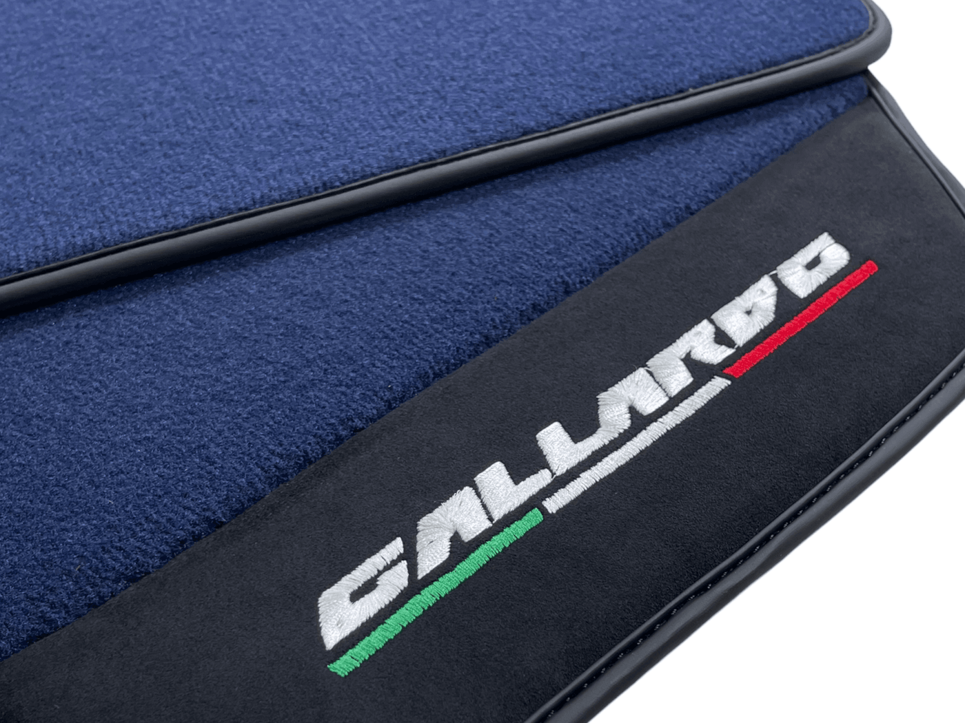 Dark Blue Floor Mats for Lamborghini Gallardo With Alcantara Leather - AutoWin