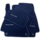 Dark Blue Floor Mats For Mercedes Benz C-Class A205 Convertible (2016-2018) | Limited Edition - AutoWin
