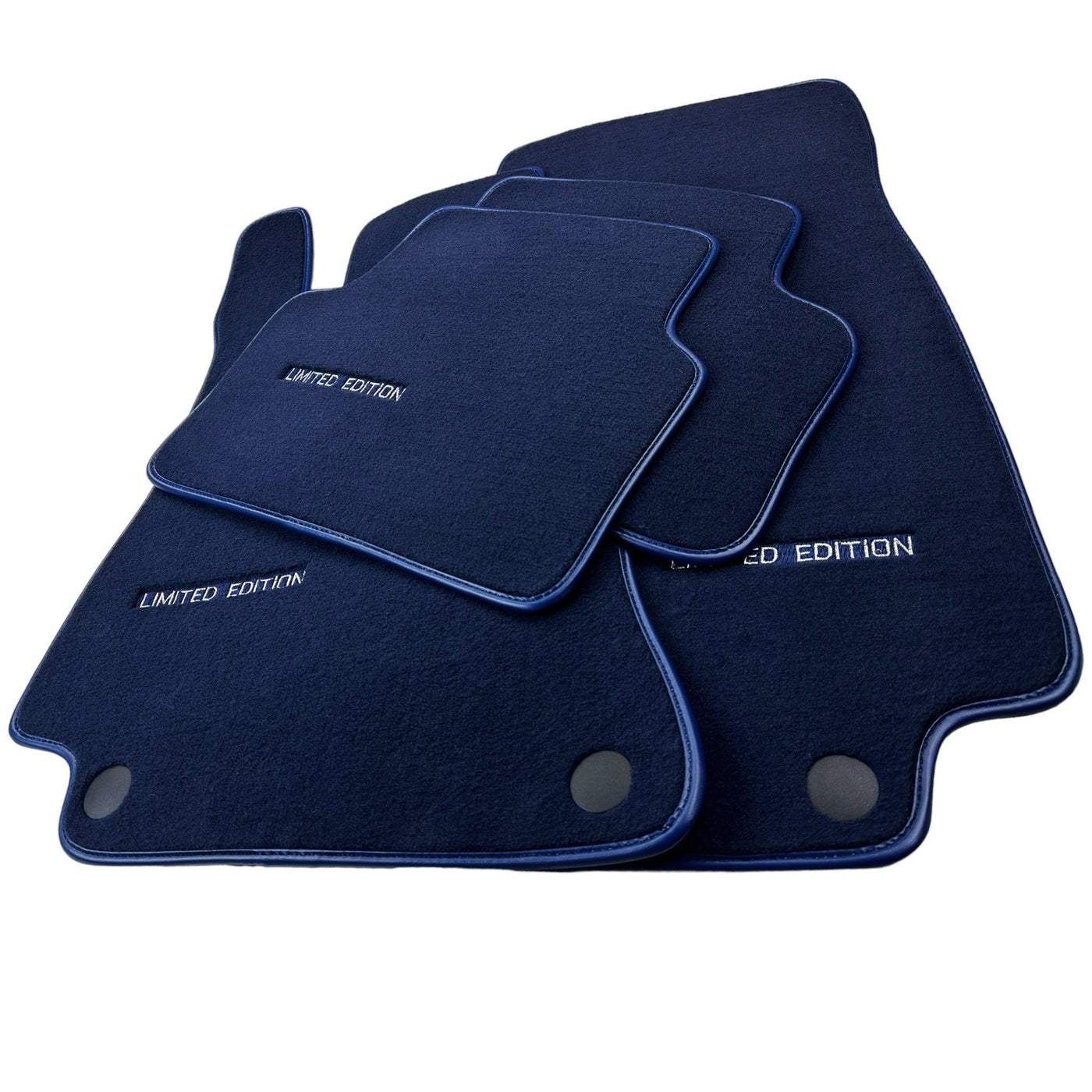 Dark Blue Floor Mats For Mercedes Benz CLK-Class A209 Convertible (2003-2010) | Limited Edition - AutoWin