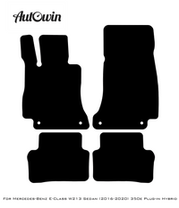 Dark Blue Floor Mats For Mercedes Benz E-Class W213 Sedan (2016-2020) Hybrid | Limited Edition - AutoWin