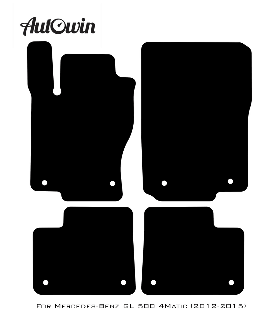 Dark Blue Floor Mats For Mercedes Benz GL-Class 500 4Matic (2012-2015) | Limited Edition - AutoWin