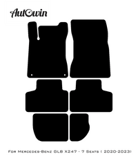 Dark Blue Floor Mats For Mercedes Benz GLB-Class X247 (2020-2023) | Limited Edition - AutoWin