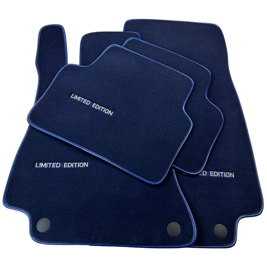 Dark Blue Floor Mats For Mercedes Benz S-Class A217 Convertible (2014-2023) | Limited Edition - AutoWin